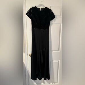 Shoshanna Black High Low Dress with Studded Detail